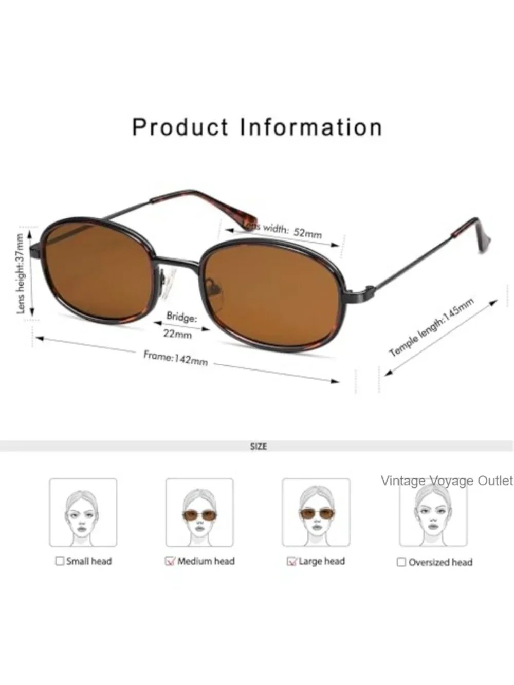 Retro Round Metal Sunglasses UV400 Protection Gift Box